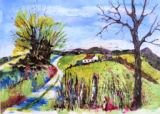 59 - Suckley Hills - Watercolour - Diane Poole.JPG